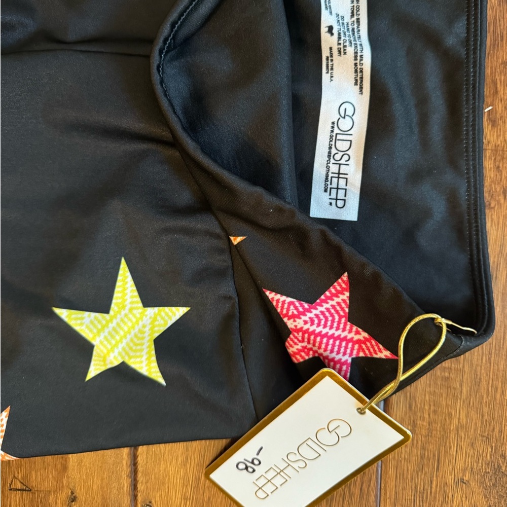 Gold sheep leggings NWT